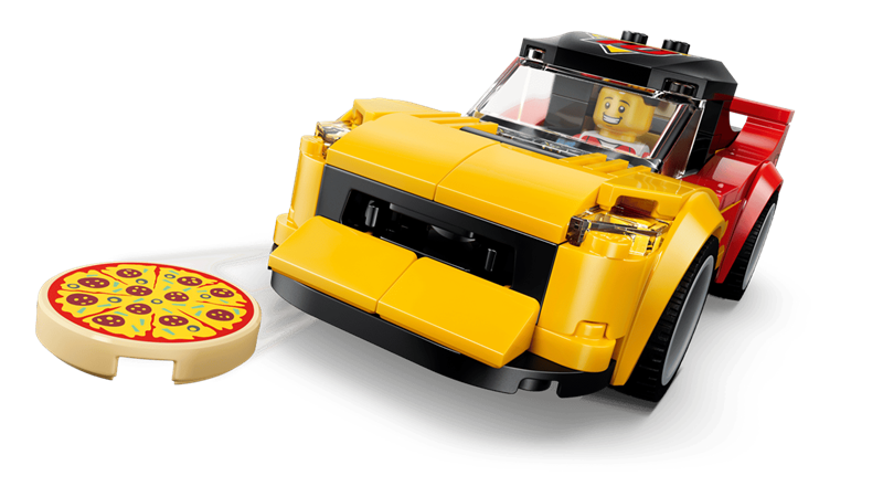 LEGO City - La pizzeria et ses véhicules de livraison