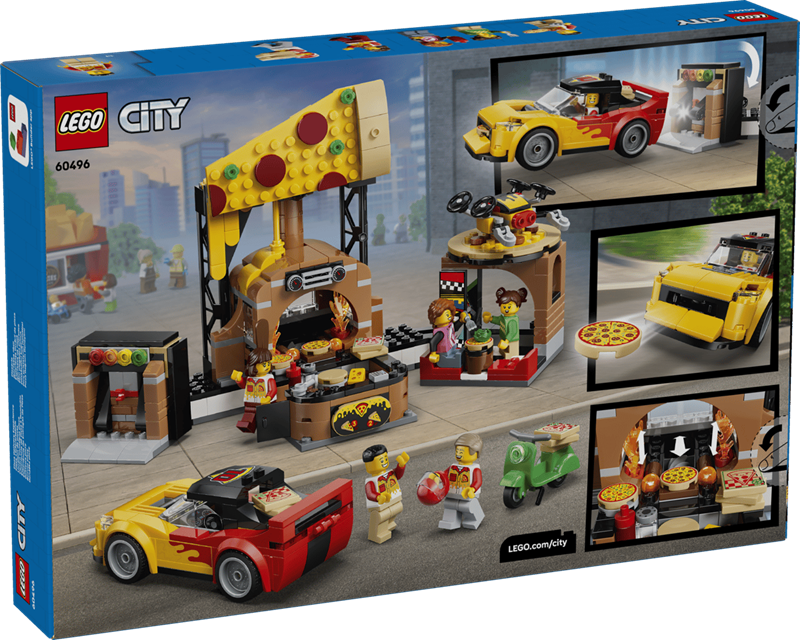 LEGO City - La pizzeria et ses véhicules de livraison