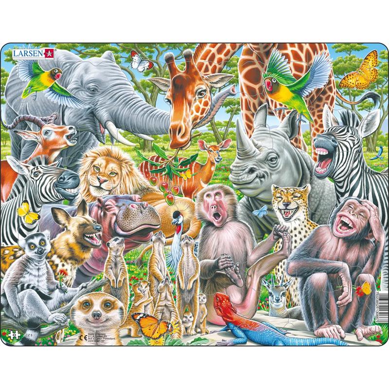 Casse-tête Larsen - Animaux d'Afrique - 43 pièces