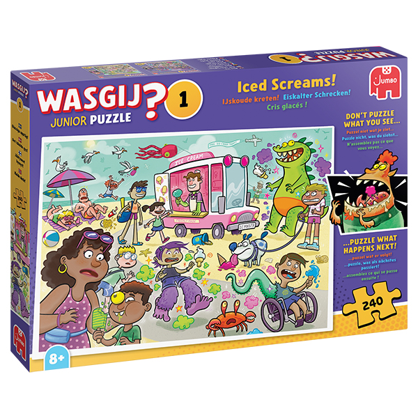 Casse-tête Wasgij? Junior #1 - Cris glacés ! - 240 pièces