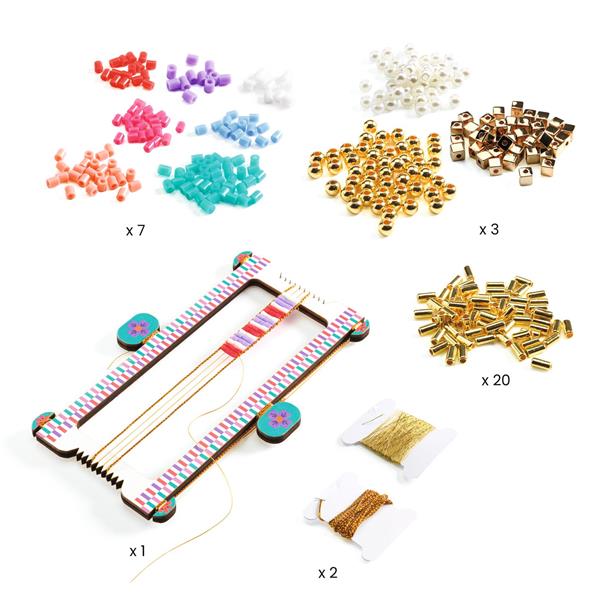 Ensemble de bracelets et métier à tisser