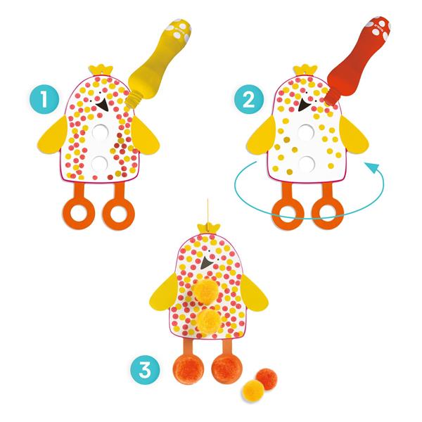 Djeco points et pompons - Dans le ciel