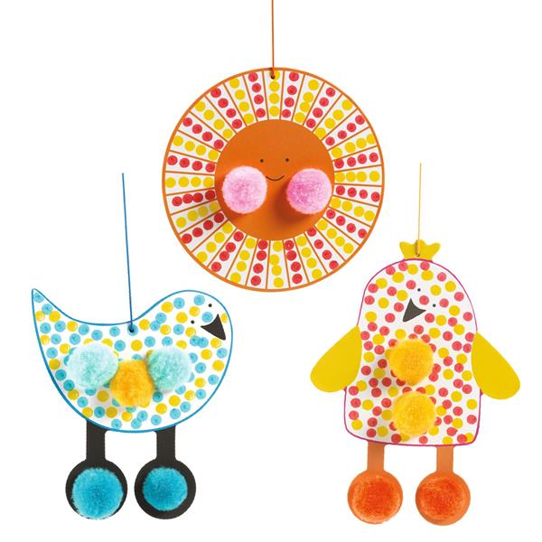 Djeco points et pompons - Dans le ciel