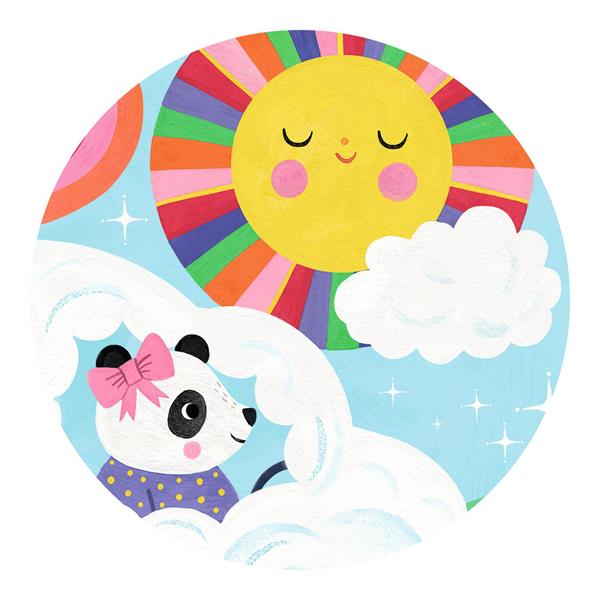 Casse-tête Djeco Puzzle silhouette - Voiture nuage - 16 pièces