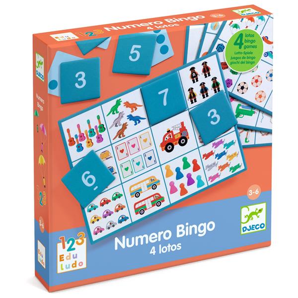 Djeco Numéro Bingo - 4 lotos