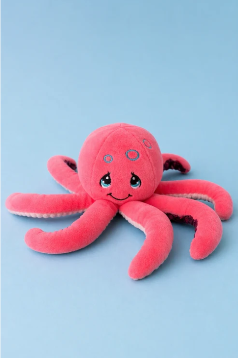Mini peluche sensorielle ToyBox - Pieuvre rose