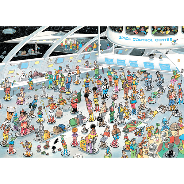 Jan Van Haasteren Puzzle – Give us some space & All dressed up – 2x1000 Pieces