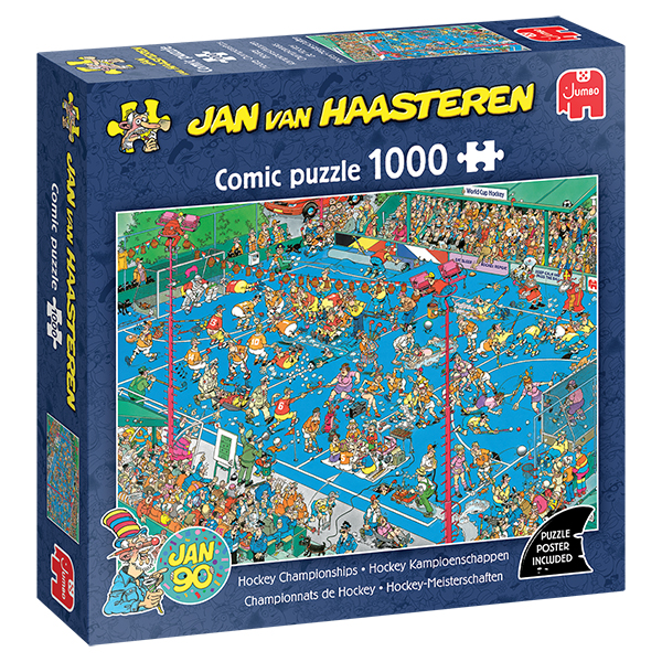 Jan Van Haasteren Puzzle – Hockey Championships (with poster) – 1000 Pieces