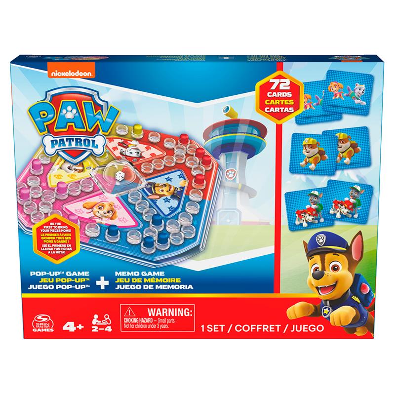 Coffret : jeu pop-up et jeu de mémoire - Pat' Patrouille