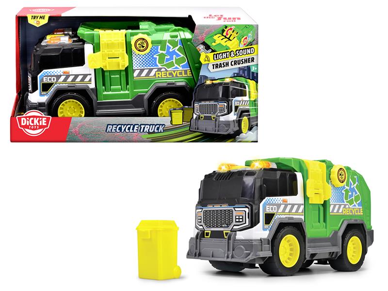 City Heroes - Camion de recyclage avec sons et lumières - 30 cm