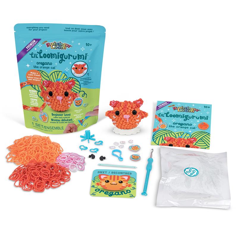 Rainbow Loom : Lil loomigurumi - Orange Cat