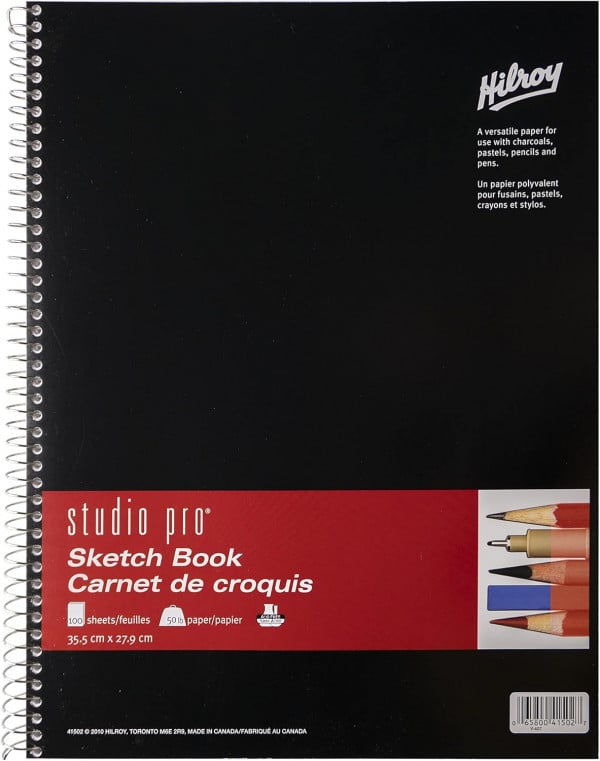 Carnet de croquis Hilroy Studio Pro® - 11x14 - 100 feuilles