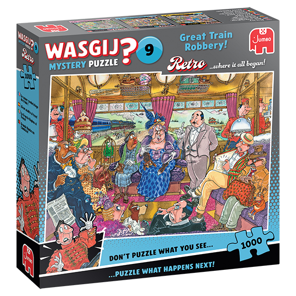 Casse-tête Wasgij? Mystery #9 - Grand vol de train ! - 1000 pièces