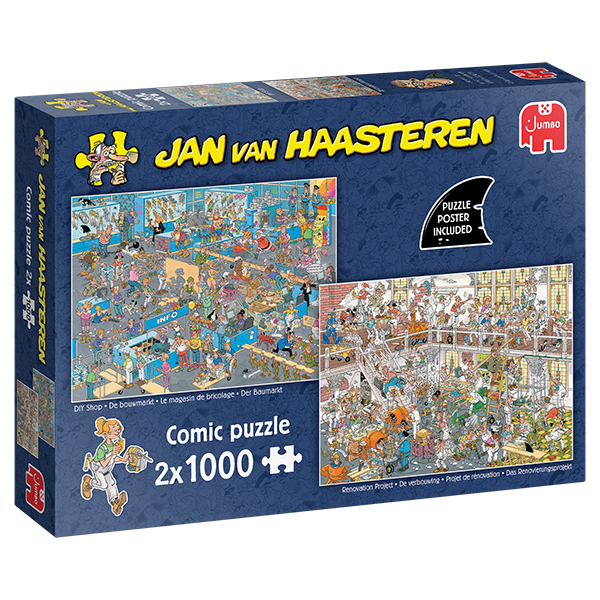 Casse-tête Jan Van Haasteren - Boutique de bricolage & projet de rénovation - 2 x 1000 pièces