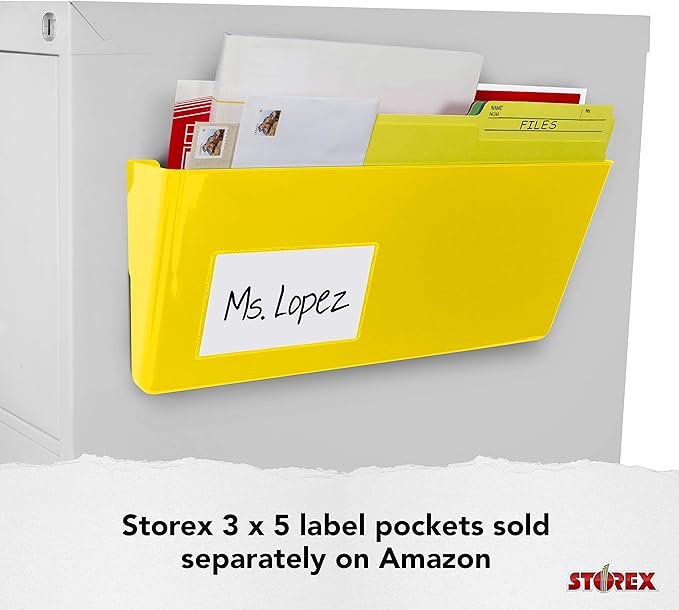 Magnetic Wall File Organizer – Legal Size – Assorted Colors