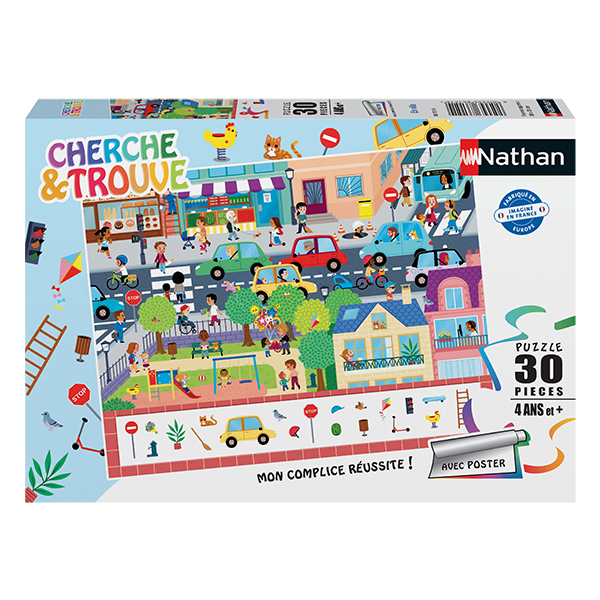 Nathan Puzzle - Search & Find: In the City - 30 Pieces