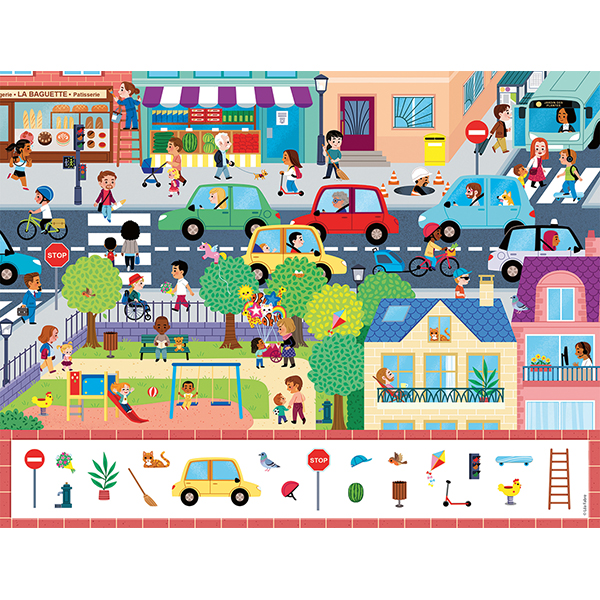 Nathan Puzzle - Search & Find: In the City - 30 Pieces
