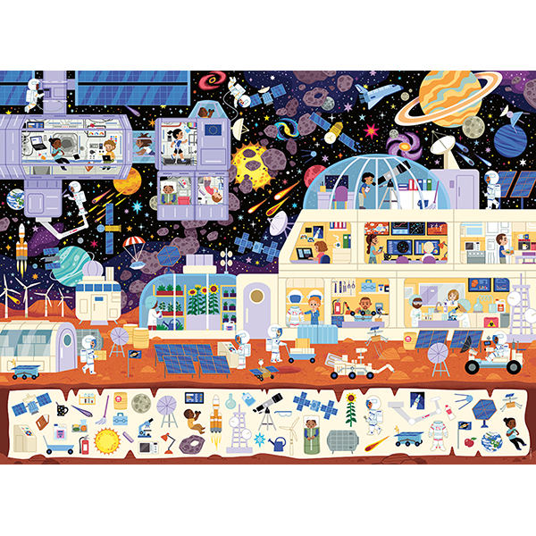 Nathan Puzzle - Search & Find: In Space - 150 Pieces