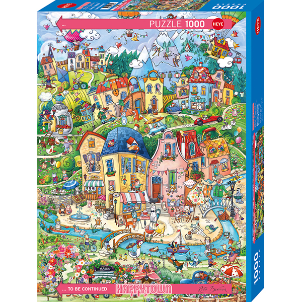 Casse-tête Heye - Happytown, Bon matin ! - 1000 pièces