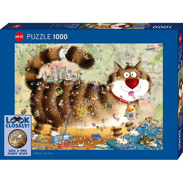 Casse-tête Heye - Regarde bien ! Le chat - 1000 pièces