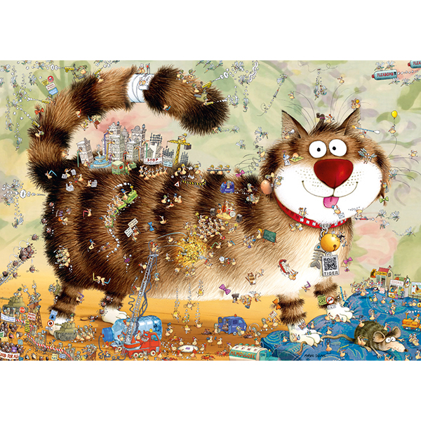 Casse-tête Heye - Regarde bien ! Le chat - 1000 pièces