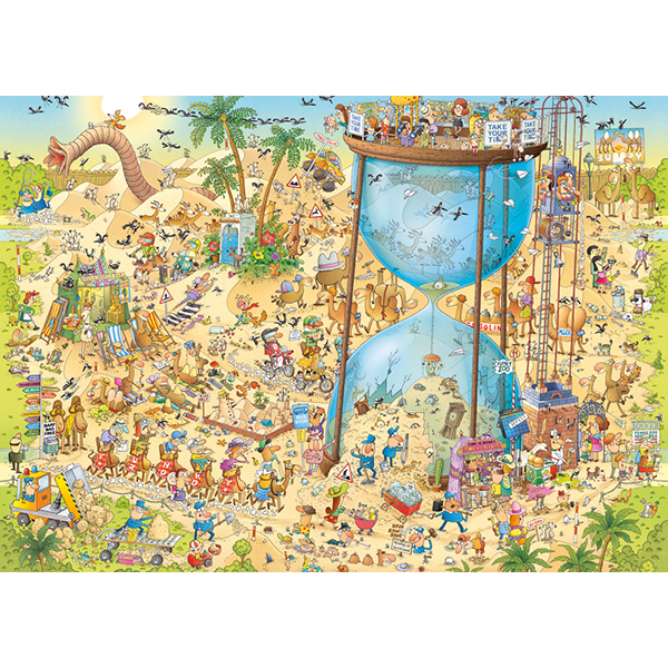Casse-tête Heye - Zoo Funky : Habitat du désert - 1000 pièces