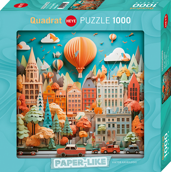Casse-tête Heye - Ville en papier - 1000 pièces