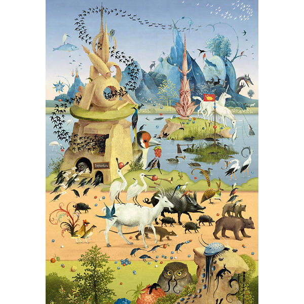 Casse-tête Heye - Pars en voyage ! avec Hieronymus Bosch - 500 pièces