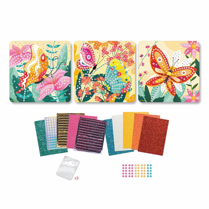 Sycomore Stick'N Fun – Small Set 3 Mosaics – Butterflies