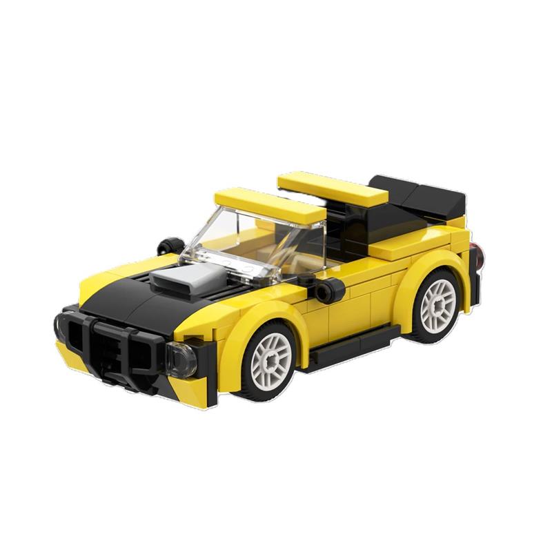 Brixies - Voiture de course jaune