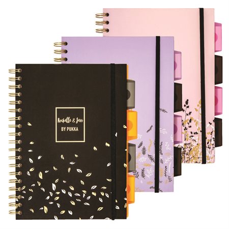 Rochelle & Jess 5-Tab Project Notebook – Assorted Designs