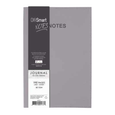 Deluxe Faux Leather Journal Notebook – 5" x 8" – Assorted Colors