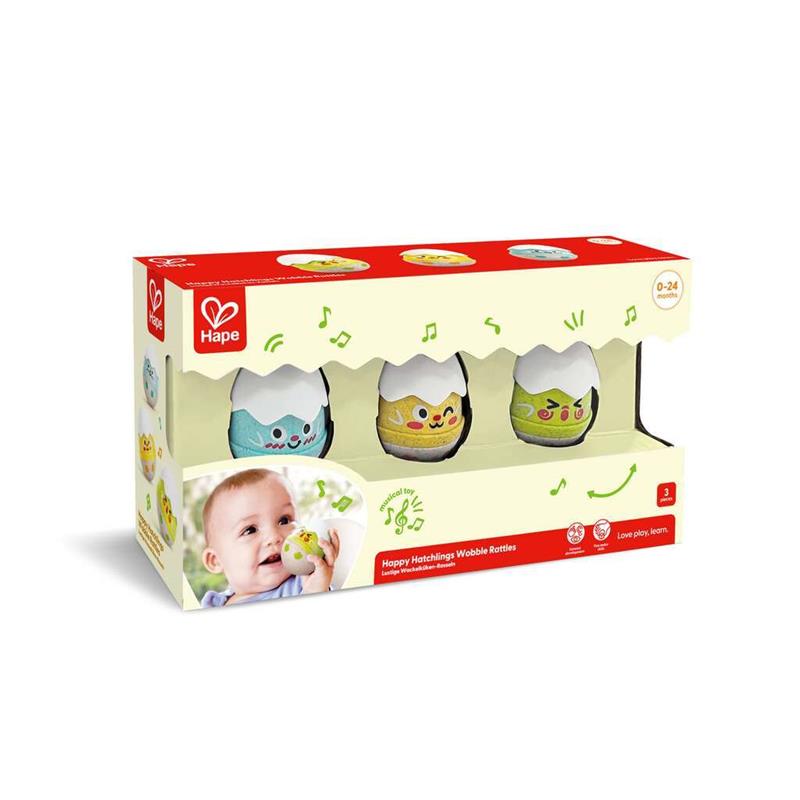 Ensemble de 3 hochets poussins