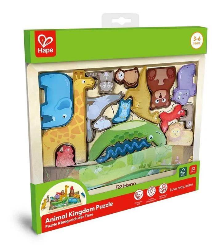 Hape Wooden Puzzle – Animal Kingdom