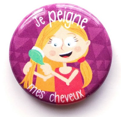 Image Aimant - Je peigne mes cheveux