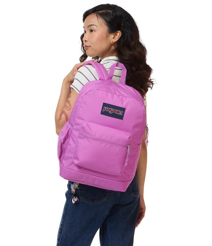 JanSport Cross Town Plus Backpack - Digital Fuchsia
