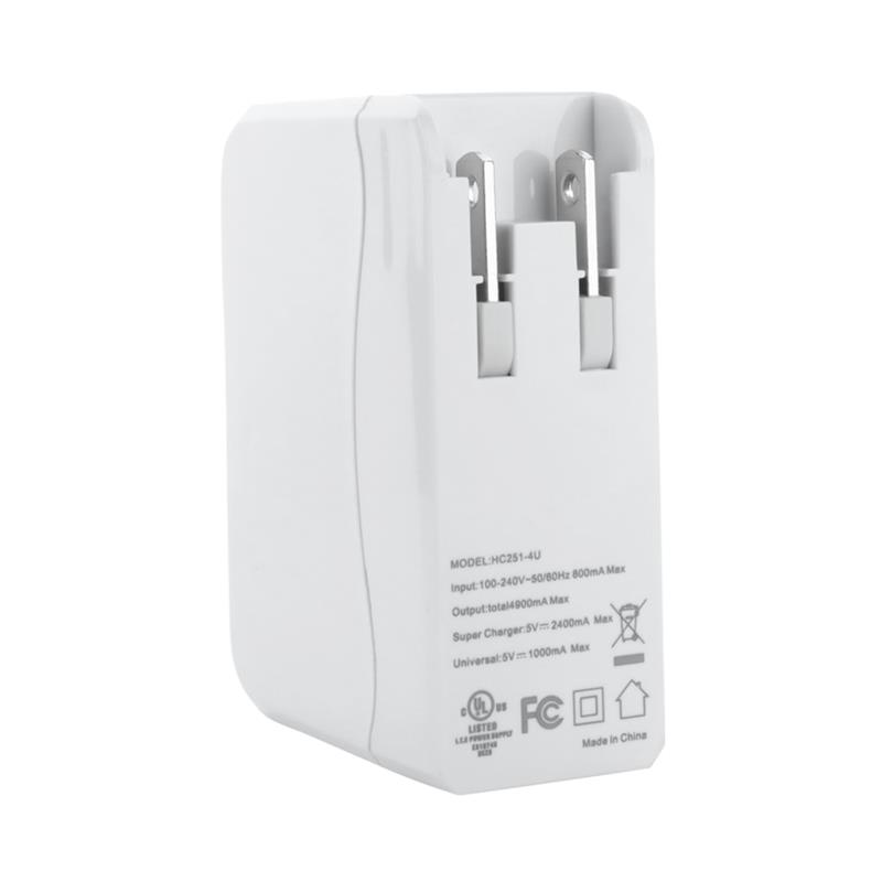Chargeur mural à 4 ports USB