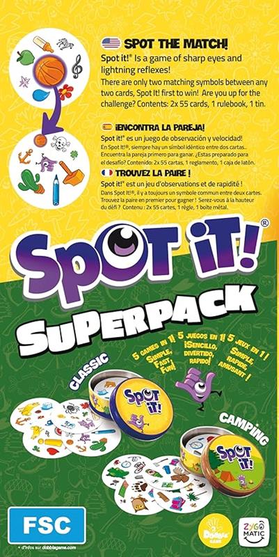 Spot it ! - Super pack : classique + camping
