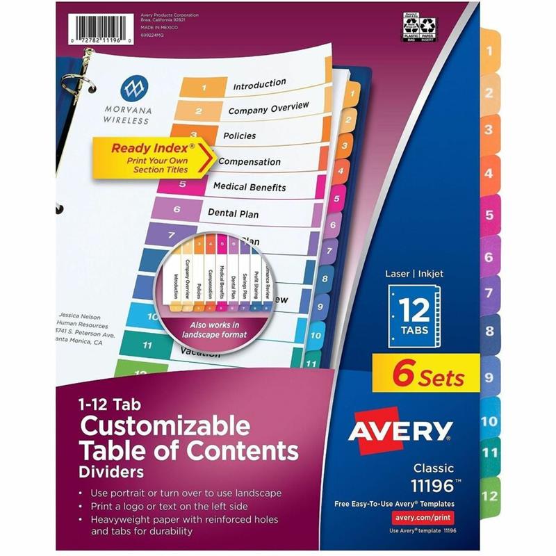 Image Ready Index® Dividers