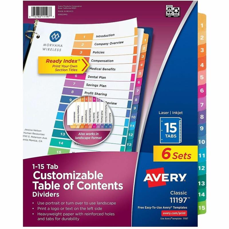 Image Ready Index® Dividers