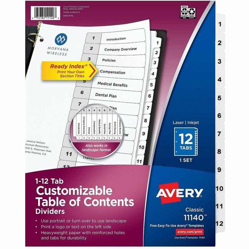 Image Ready Index® Dividers