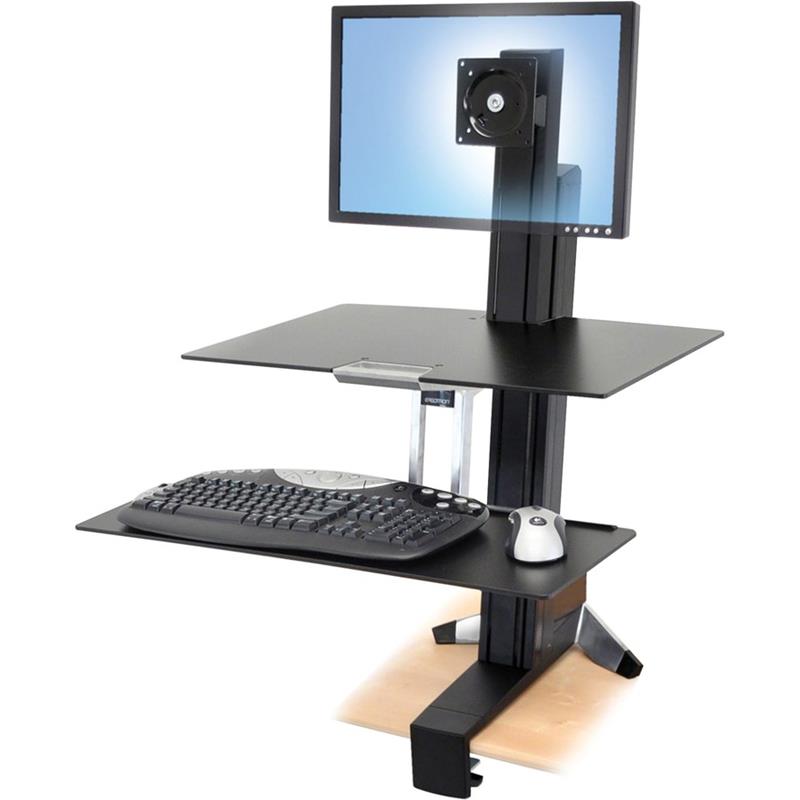 Image Surface de travail assis-debout WorkFit-S pour écran unique
