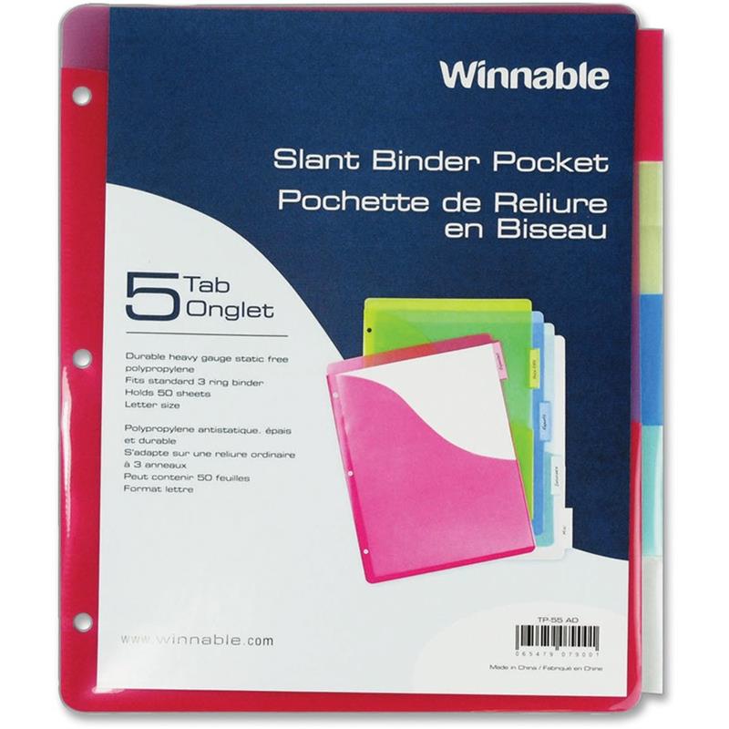 Image Intercalaires à pochette avec onglets
