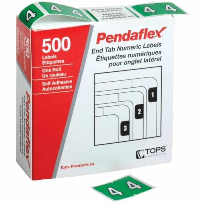 Image 0-9  End Tab Filing Labels