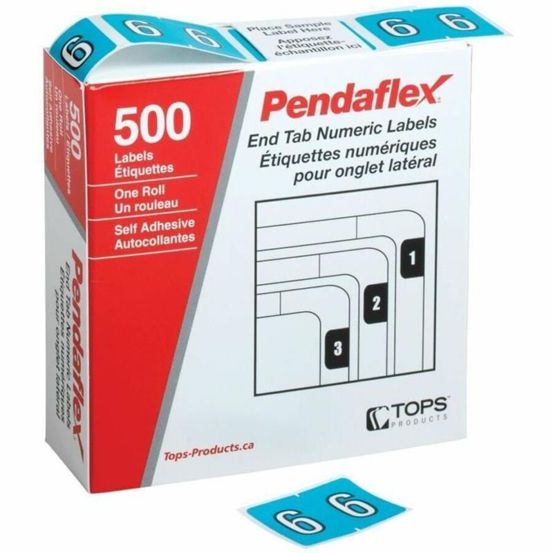 Image 0-9  End Tab Filing Labels