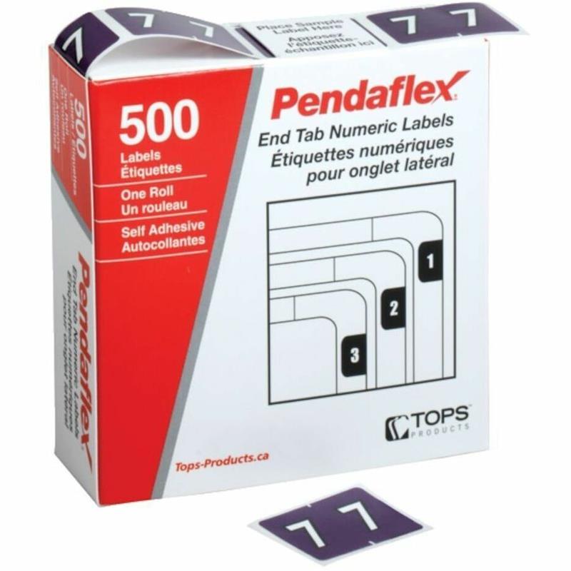 Image 0-9  End Tab Filing Labels