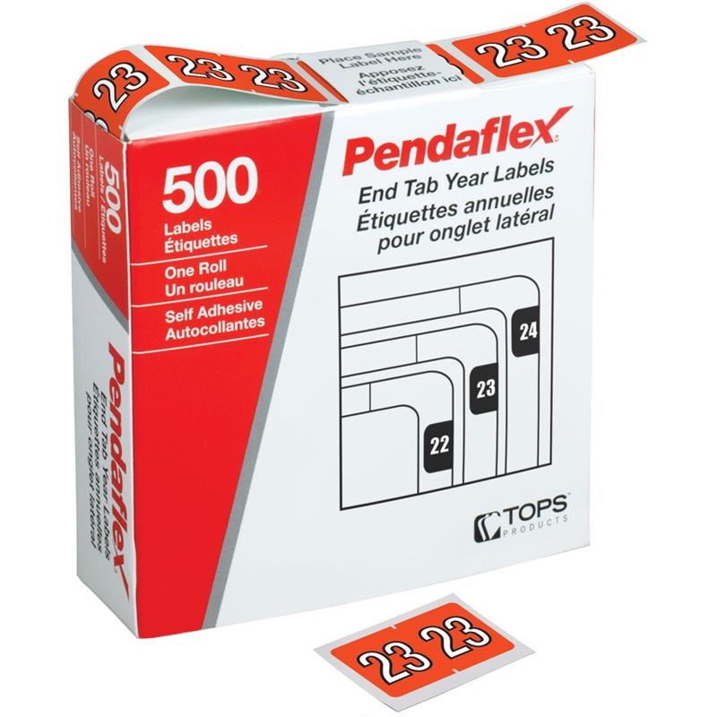 Image End Tab Year Filing Labels