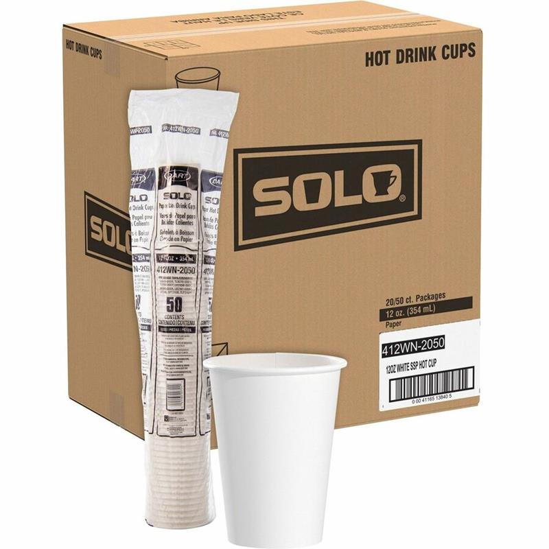 Image Verres blancs en papier SSP Solo Foodservice