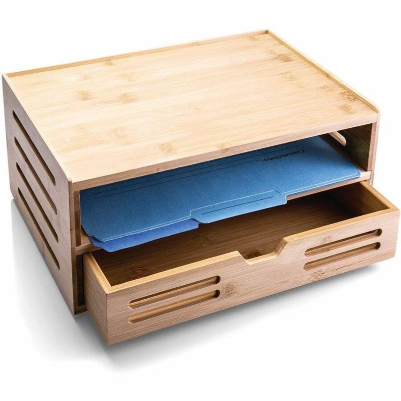 Image Bamboo Organizer With Drawer