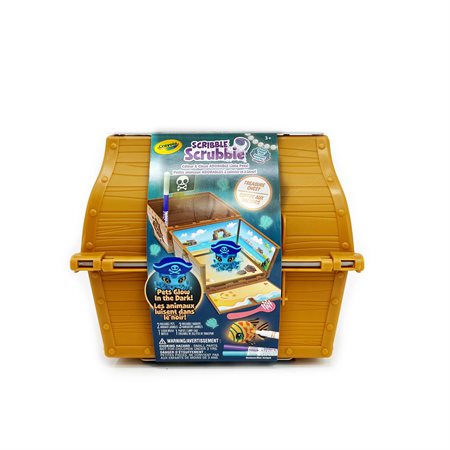Crayola Scribble Scrubbie Pets – Coffre au Trésor Lumineux